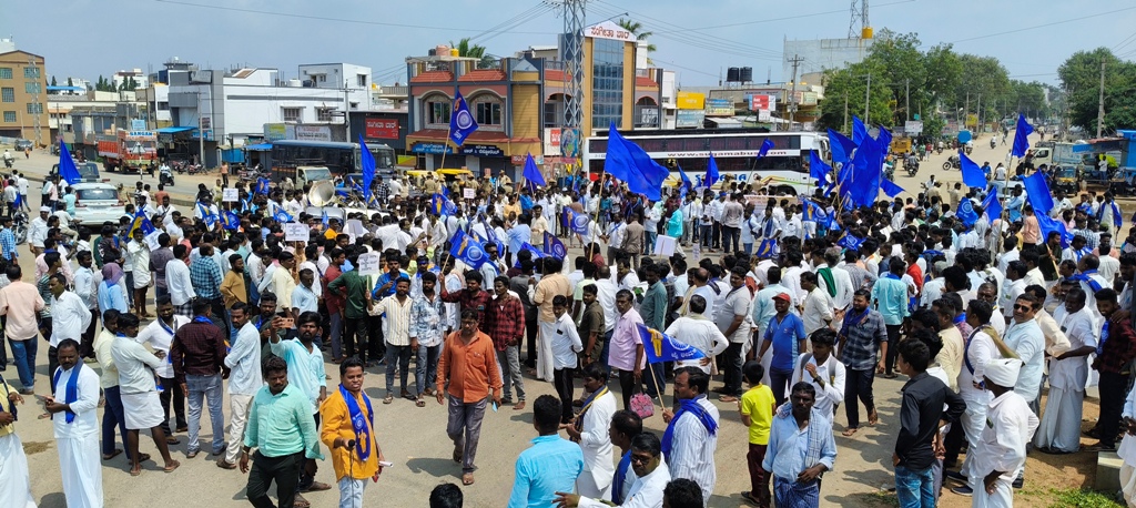 ಒಳ ಮೀಸಲಾತಿ ಜಾರಿಗಾಗಿ ರಾಯಚೂರು ಜಿಲ್ಲಾ ಬಂದ್ ಯಶಸ್ವಿ